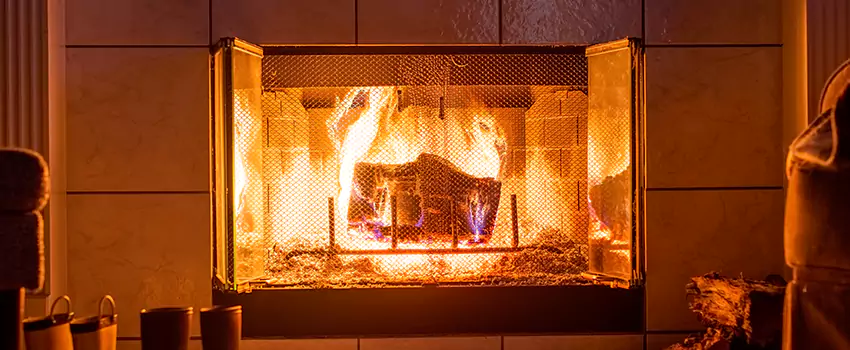 Mendota Hearth Landscape Fireplace Installation in Newburgh, New York