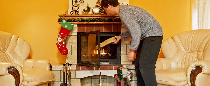 Rusted Metal Fireplace Restoration in Newburgh, New York